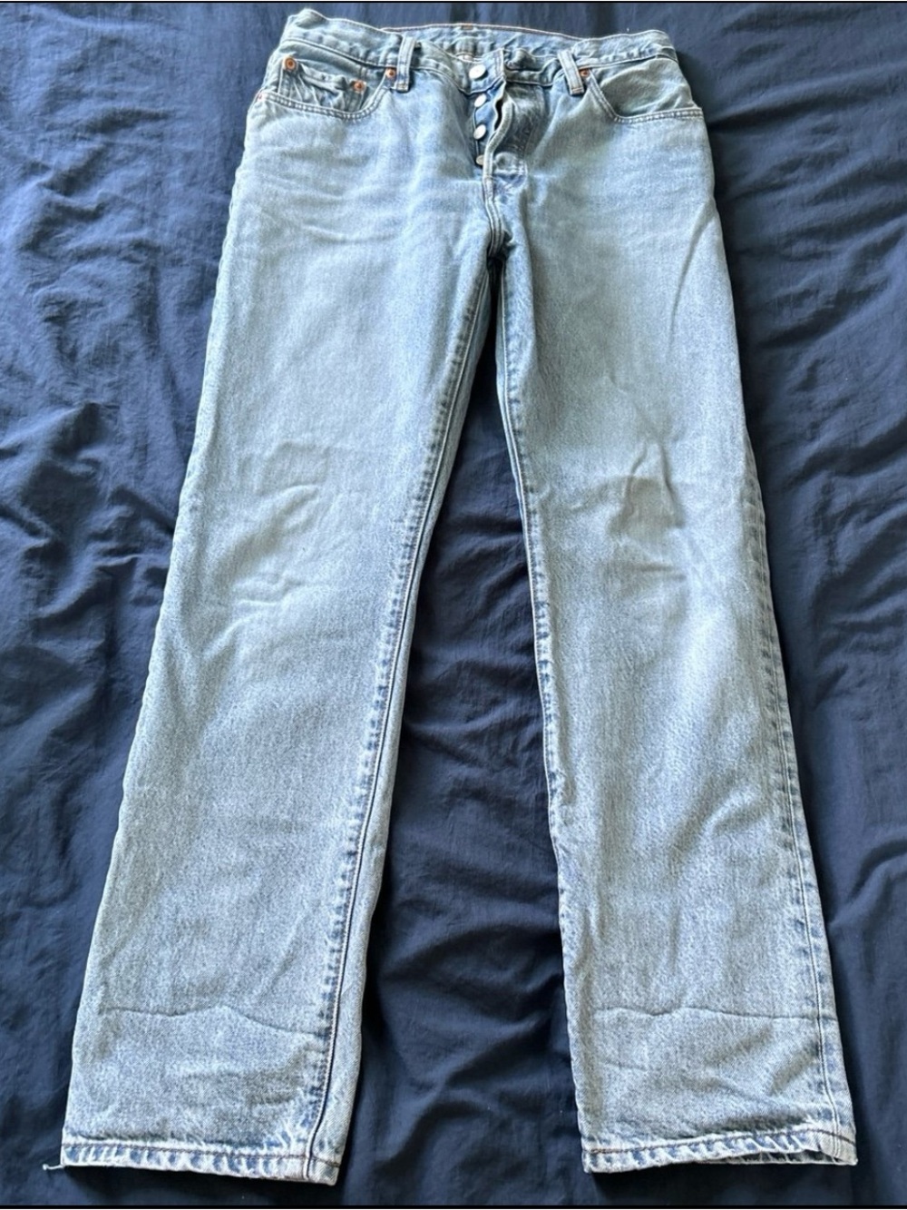 Levi's 501 Light Blue Straight-Leg Jeans